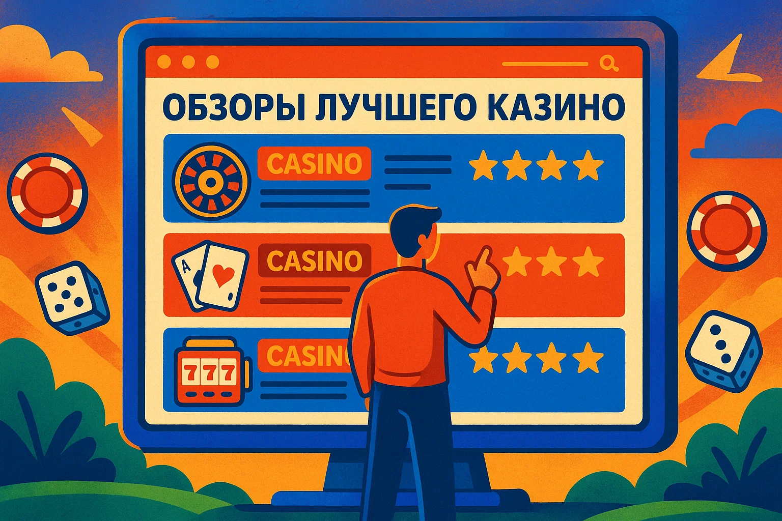Яркий баннер Casino